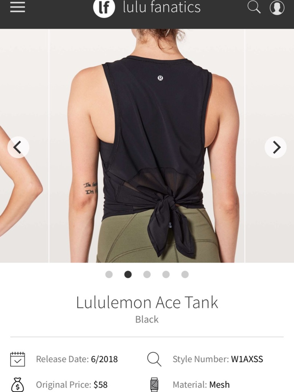 lululemon Ace Tank